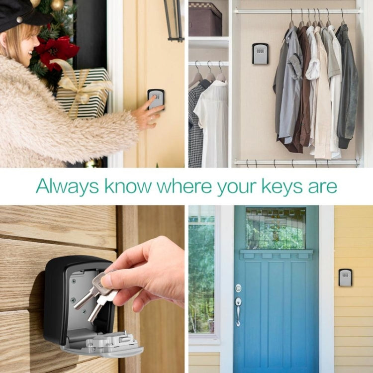 G9 4-digit Password Aluminum Alloy Key Storage Box G9 4-digit Password Aluminum Alloy Key Storage Box